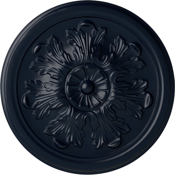 Ekena Millwork Legacy Acanthus Ceiling Medallion (Fits Canopies up to 3 1/2"), 12 3/4"OD x 7/8"P, Midnight Dream CM12LEMDF - main